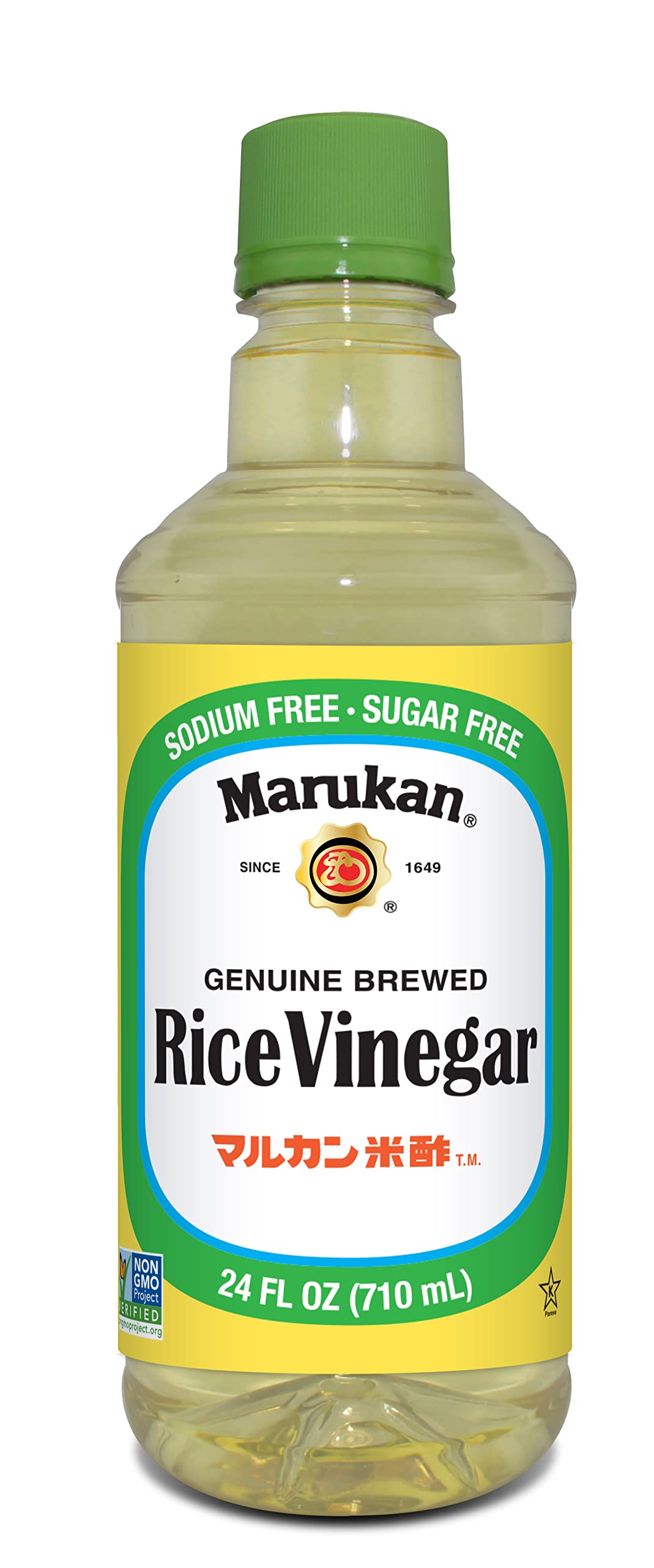 Marukan Rice Vinegar, Unseasoned, 24 Fl Oz, Enhances Flavor & Cooking
