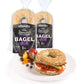 O'Dough Thins Gluten Free Bagels, Sprouted Whole Grain Flax, 100 Calorie Bagels, Presliced, 10.58 Ounce [3 Packs]