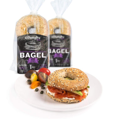 O'Dough Thins Gluten Free Bagels, Sprouted Whole Grain Flax, 100 Calorie Bagels, Presliced, 10.58 Ounce [3 Packs]