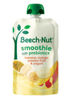 Beech-Nut Toddler Smoothies with Prebiotics, Banana Mango Passion Fruit & Yogurt Baby & Toddler Food Pouches, 3.5 oz (12 Pack)