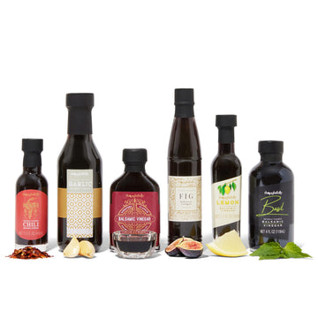 Thoughtfully Gourmet, Balsamic Vinegar Gift Set, Flavors Include Fig, Chili, Garlic And More, Igp Certified, Crafted In Modena,