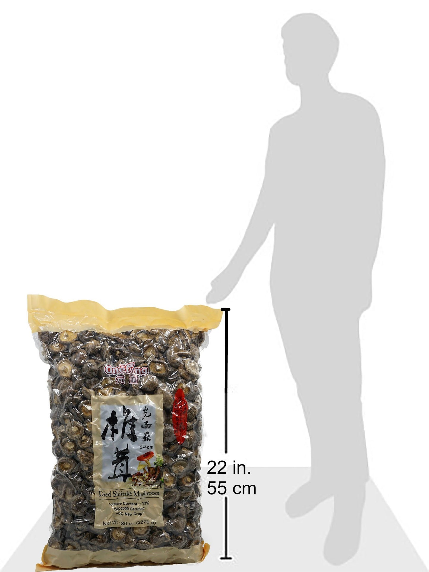 ONETANG Dried Mushrooms 5 Pound, 2024 New Season, Vacuum Packing, Dried Shiitake Mushrooms, Natural Grown Mushroom, No Fumigatio