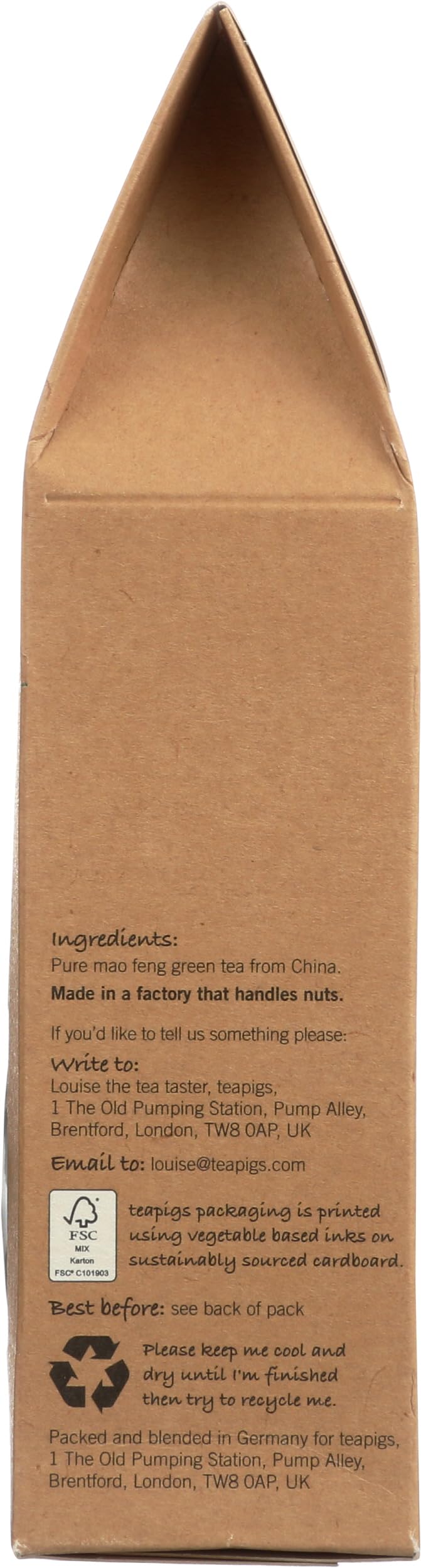 Teapigs, Tea Green Mao Feng, 15 Count