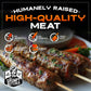 Grumpy Butcher Fully Cooked Beef Kebabs, 4 Pack (1 Lb Each) - Middle Eastern Style Kofta Kabob Made With Lean Ground Beef, Warm