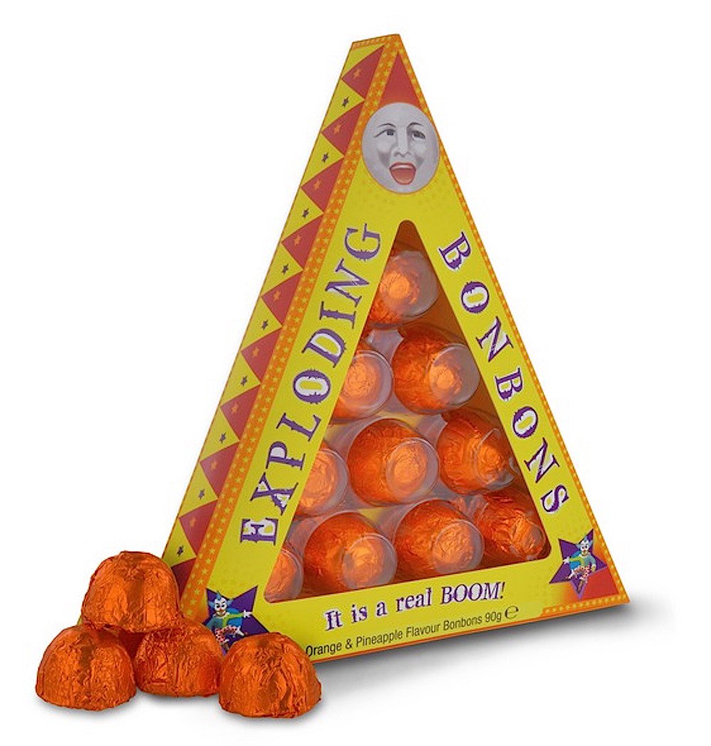 Universal Studios Wizarding World Of Harry Potter Park Honeydukes Emporium Exploding Bon Bons Orange & Pinapple Flavoured 3.25 O