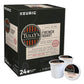 TULLYS Coffee Decaffeinated French Roast K-Cup Pods, Extra Bold, 24 Count, For Keurig malt-inspired, Coffee