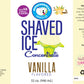 Hypothermias Shaved Ice Syrup Concentrate - Vanilla - 32 Fl Oz - Makes 8 Gallons - Unsweetened, Add Sweetener & Water