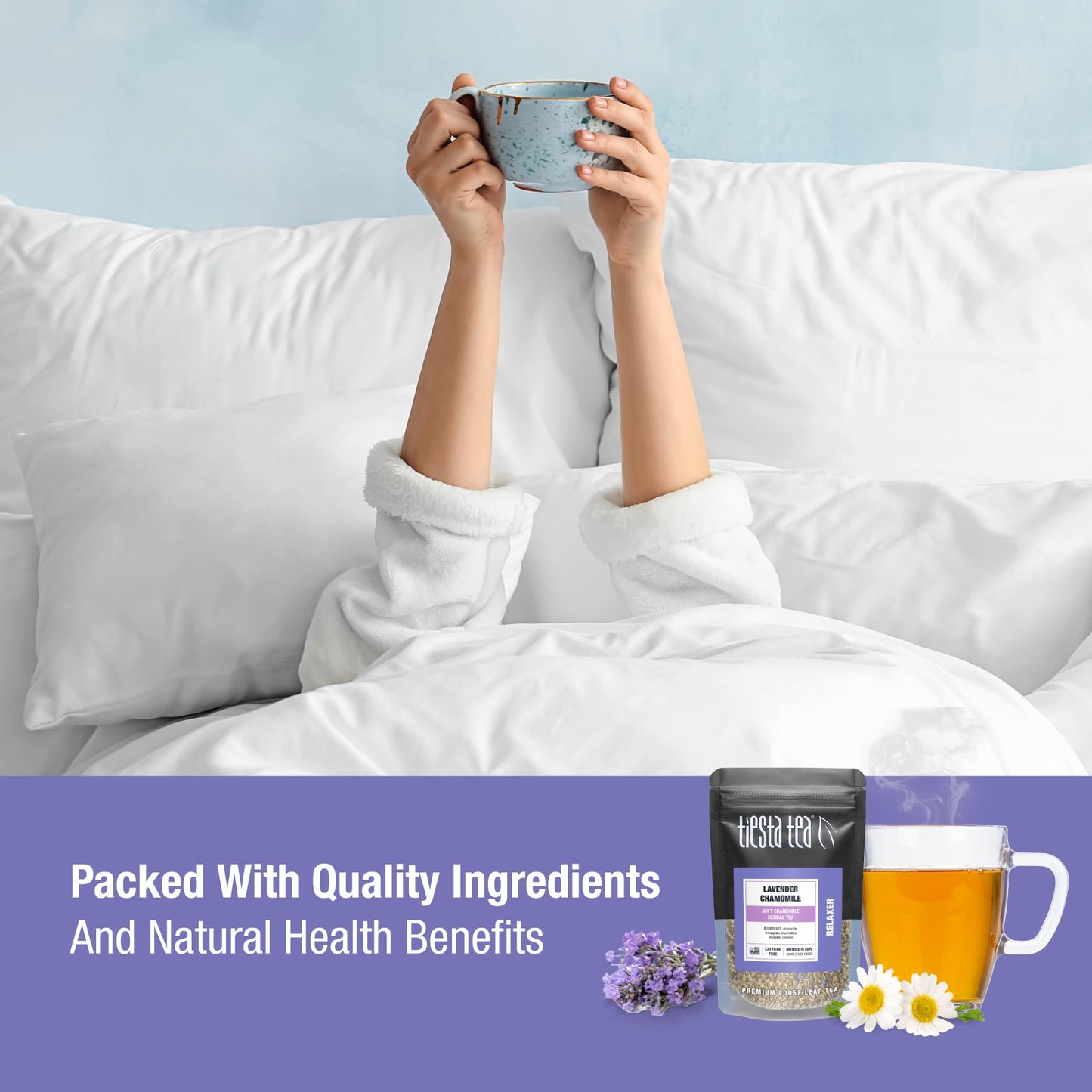 Tiesta Tea - 8 Herbal & Rooibos Tea Dry Flight Set, Premium Loose Leaf Variety Pack With Herbal & Chamomille Tea - 8 Resealable