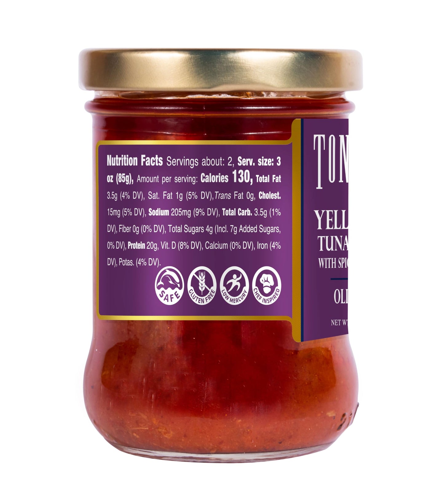 Tonnino Yellowfin Tuna In Olive Oil With Spicy Thai Chili 6.3Oz - 6-Pack: Omega-3, High Protein, Gluten-Free, Ready-To-Eat Tuna Packets For Tuna Salad, Tuna Fish Alternative To Salmon, Tuna Fish