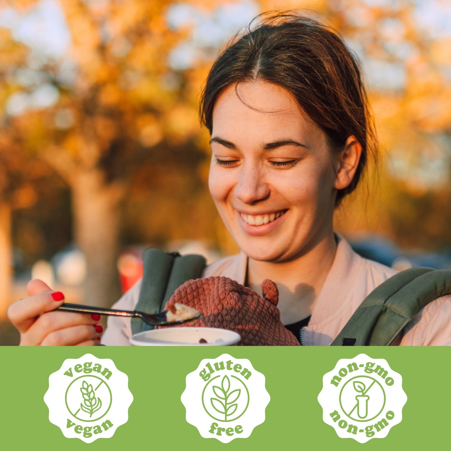 Earnest Eats Superfood Oatmeal Cups, Cranberry Almond Flax, 7g Protein, Gluten Free, Vegan, 2.1 Ounces Each, Pack of 12