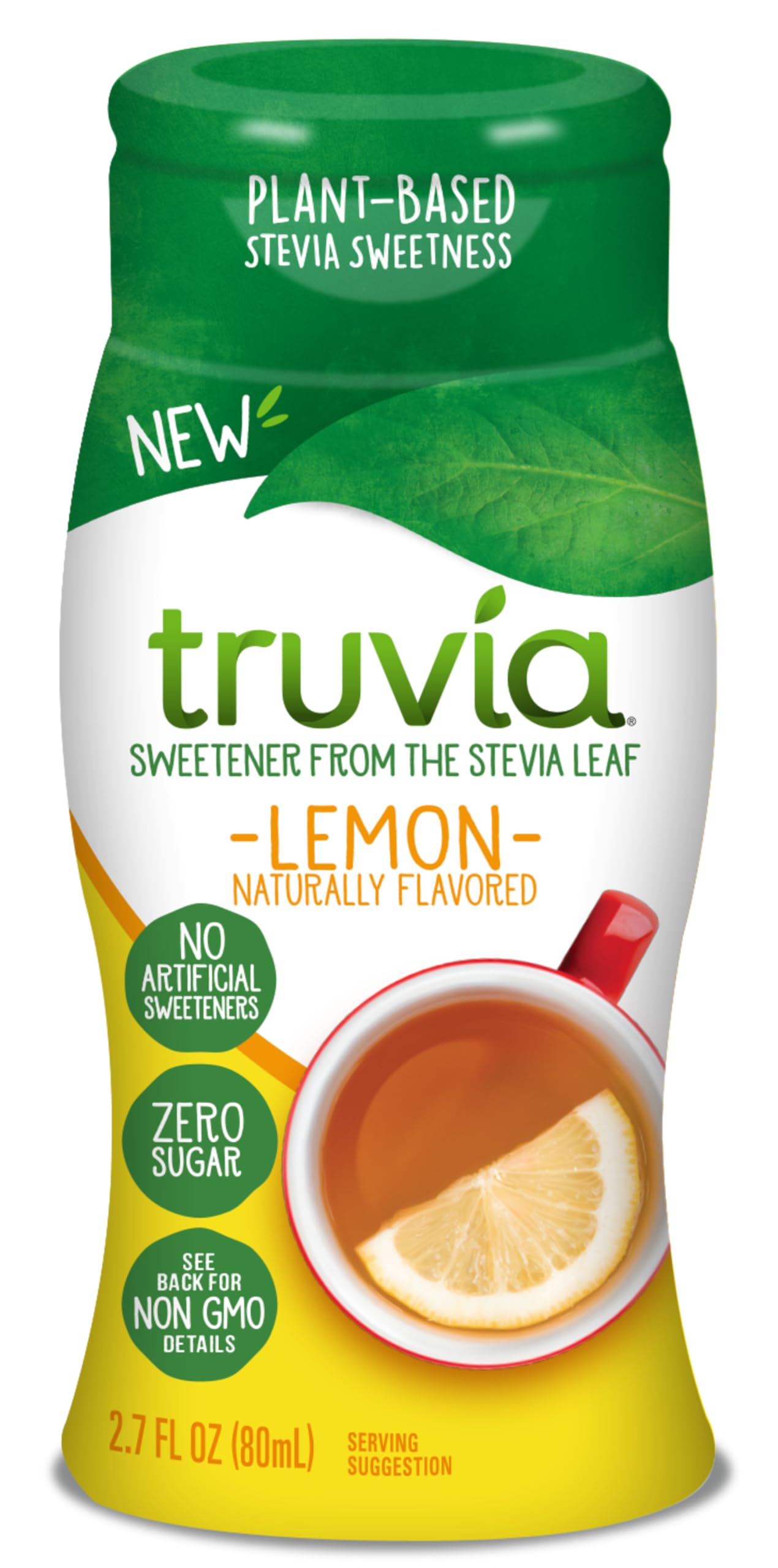 Truvia Zero-Calorie Liquid Sweetener from the Stevia Leaf, 2.7 Fl Oz bottle, Lemon flavor (Pack of 1)