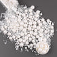Cobakey Pearl Sprinkles For Cake Decorations 3.52 Ounce Edible White Sprinkles For Cupcake Toppers Wedding Party Valentines Hall