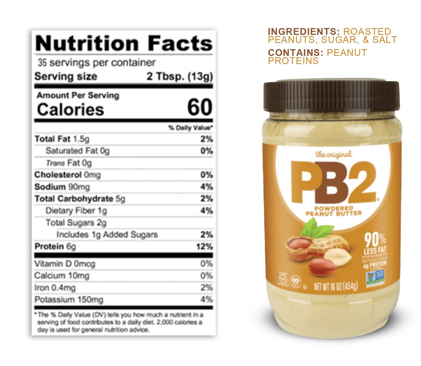Pb2 Powdered Peanut Butter Bundle, 16 Oz (