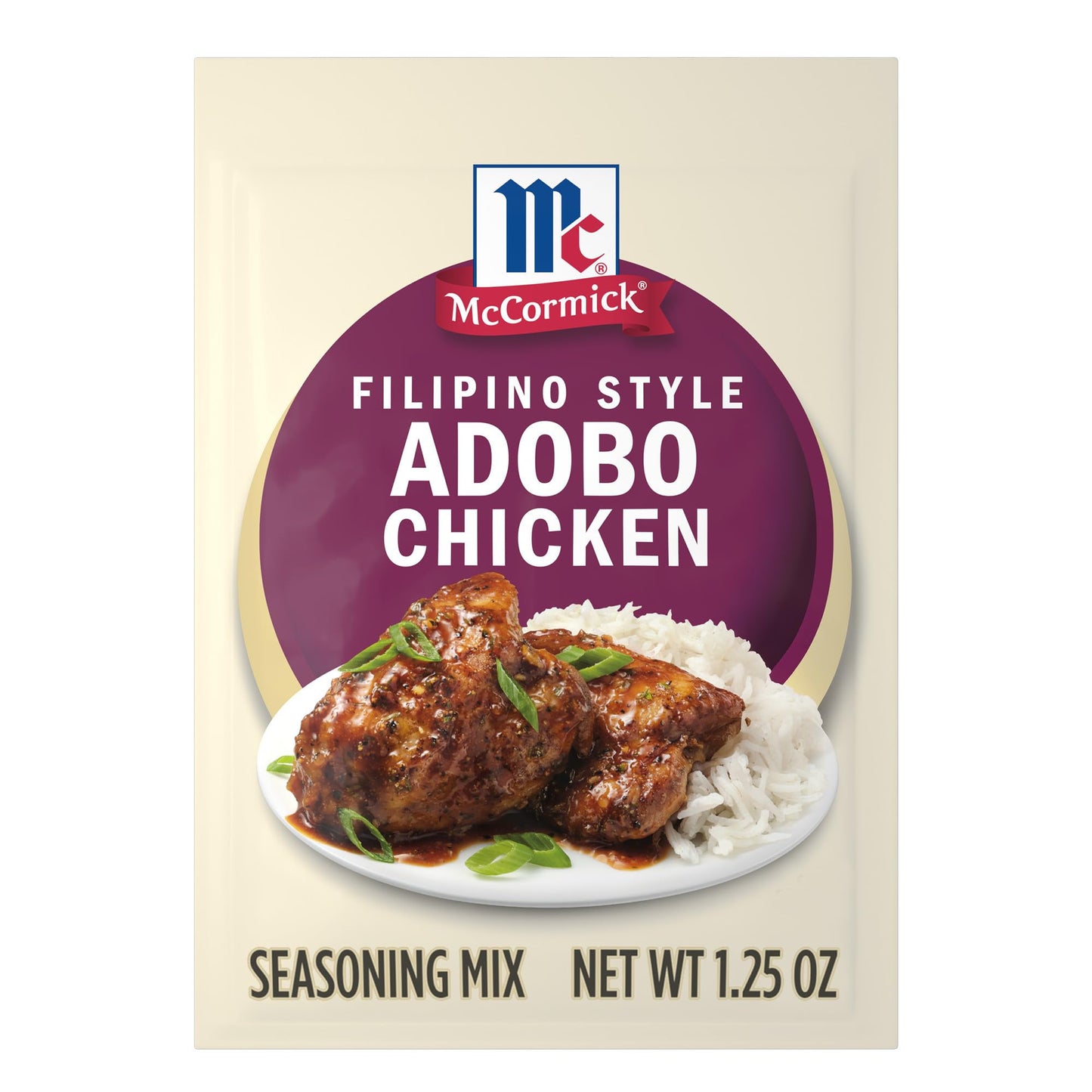 McCormick Seasoning Mix  Filipino Style Adobo Chicken  For Savory  Sweet & Tangy Filipino Style Adobo Chicken in Just 20 Minutes  1.25 oz (Pack of 12)