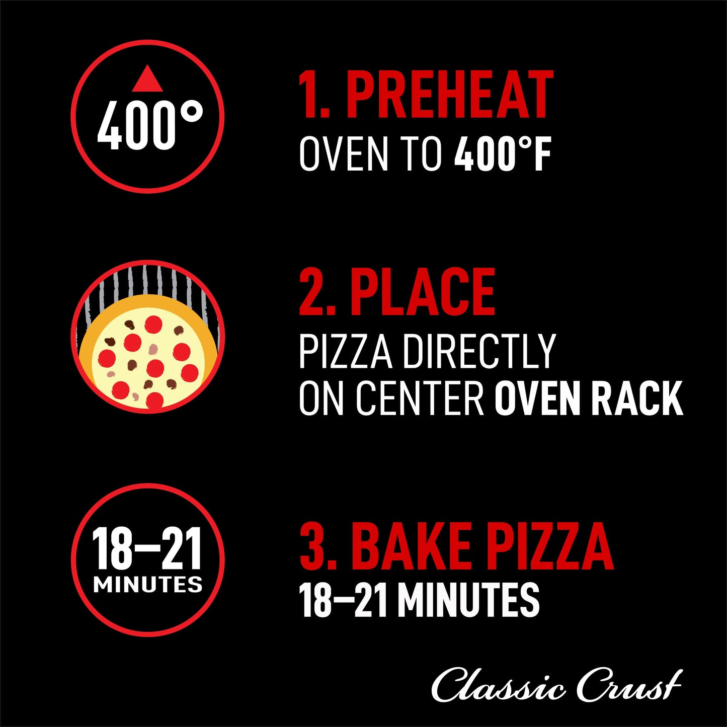 Red Baron Classic Crust Sausage & Pepperoni Pizza , 21.95 Ounce