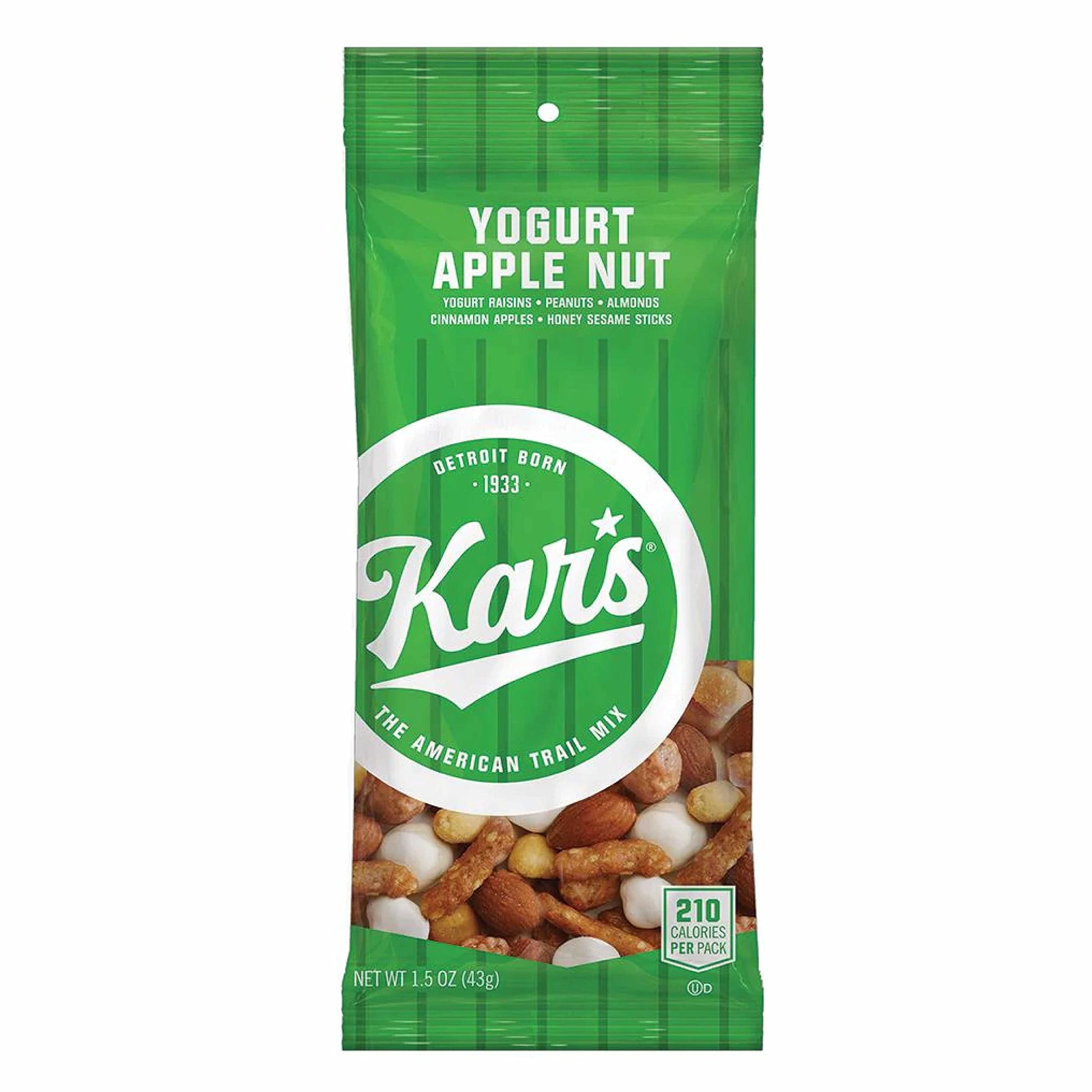 Kar   S Nuts Yogurt Apple Nut Trail Mix, 1.5 Oz Individual Snack Packs - Bulk Pack Of 72, Gluten-Free Snacks