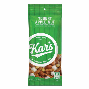 Kar   S Nuts Yogurt Apple Nut Trail Mix, 1.5 Oz Individual Snack Packs - Bulk Pack Of 72, Gluten-Free Snacks