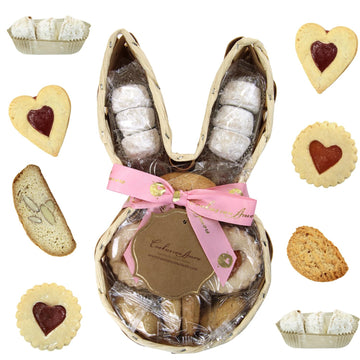 Gourmet Italian Cookie Gift Basket - 16oz Basket of Individually Wrapped Cookies | Assorted Italian Desserts for Birthdays, Anni