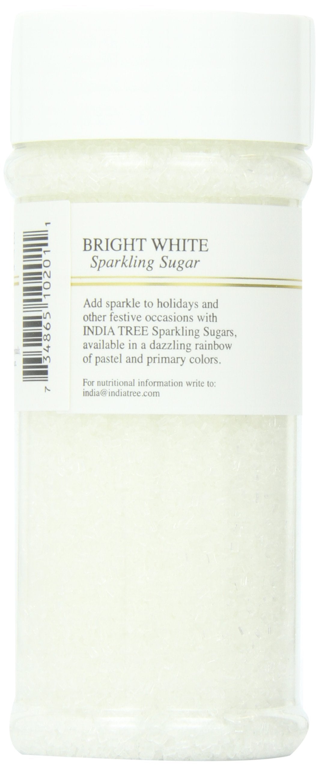 India Tree White Sparkling Sugar, 7.5 Oz