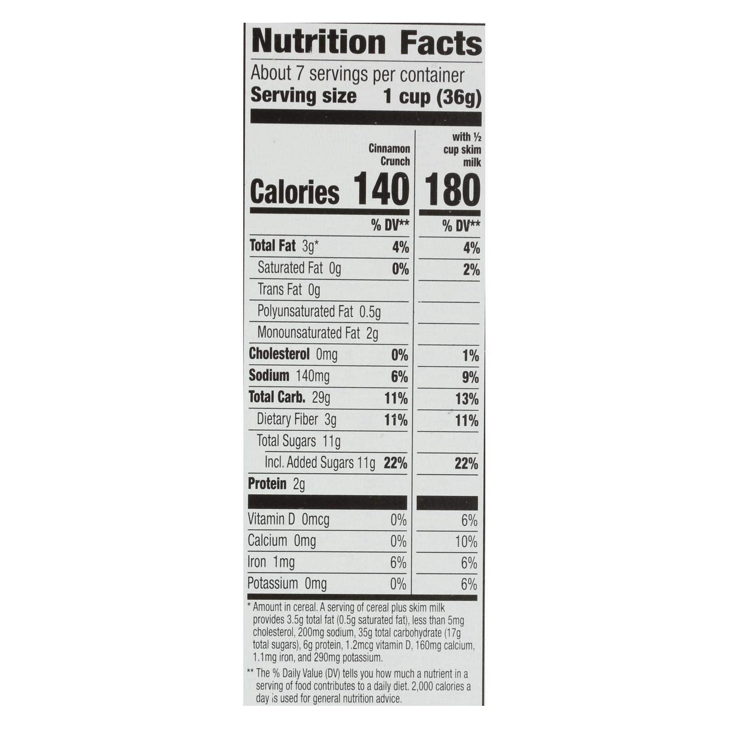 Organic Cinnamon Crunch Cereal (Case Of 10)