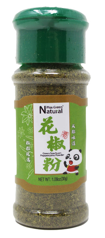 Premium Szechuan Green Peppercorns Powder 1.08, A Mouth-Numbing Spice, Green Sichuan Peppers For Kung Pao Chicken, Mapo Tofu, And Chinese Cuisine