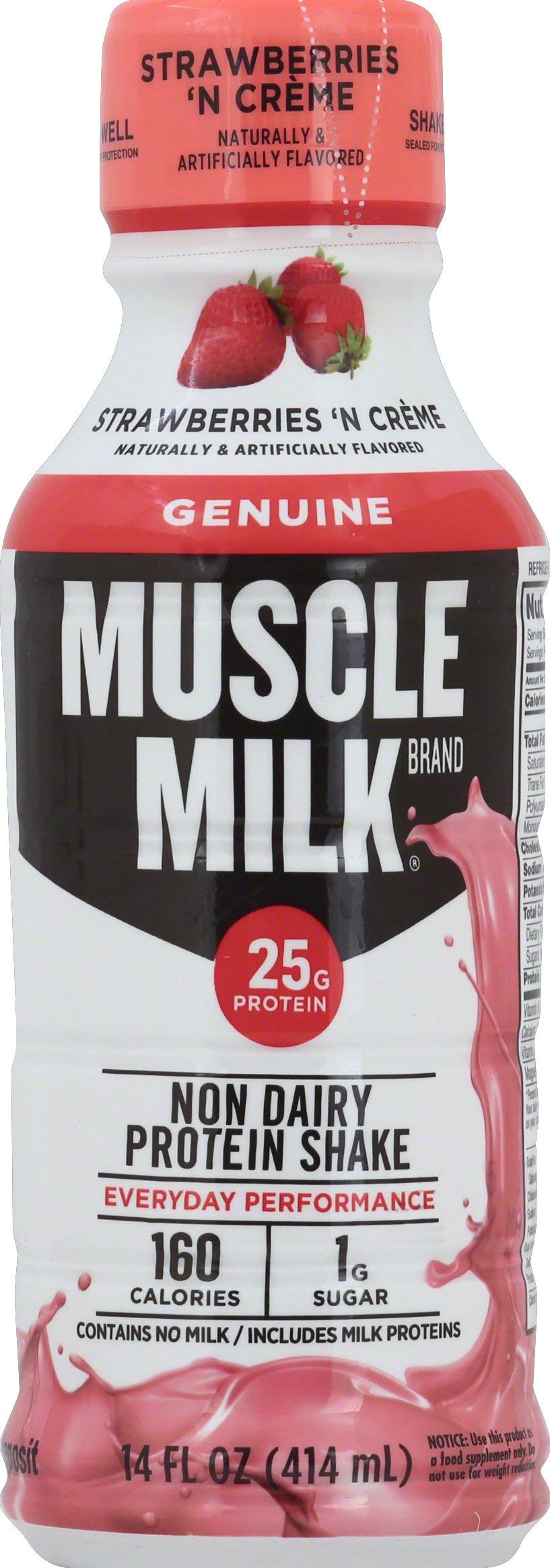 Muscle Milk, Strawberries N Creme, 14 Oz