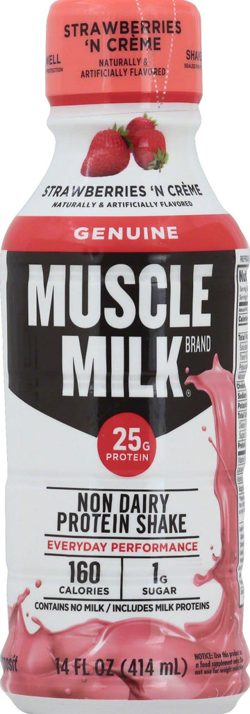 Muscle Milk, Strawberries N Creme, 14 Oz