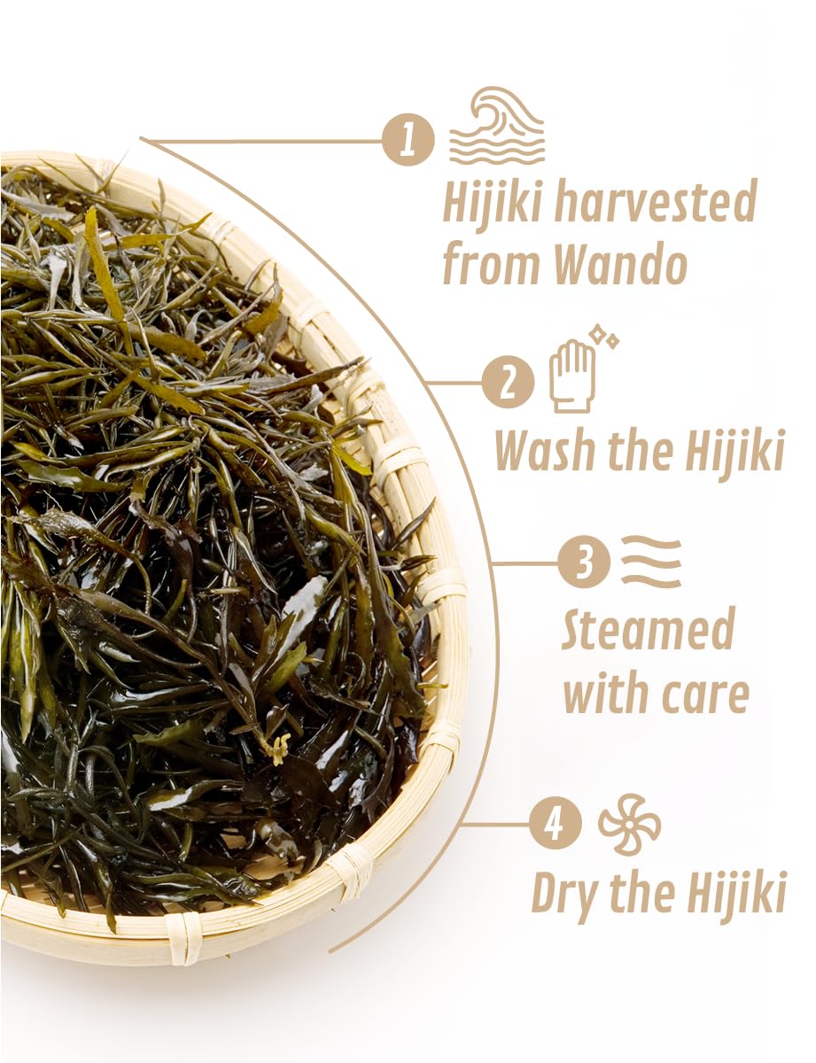 Korean Dried Seaweed Hijiki 250G / 8.8Oz -