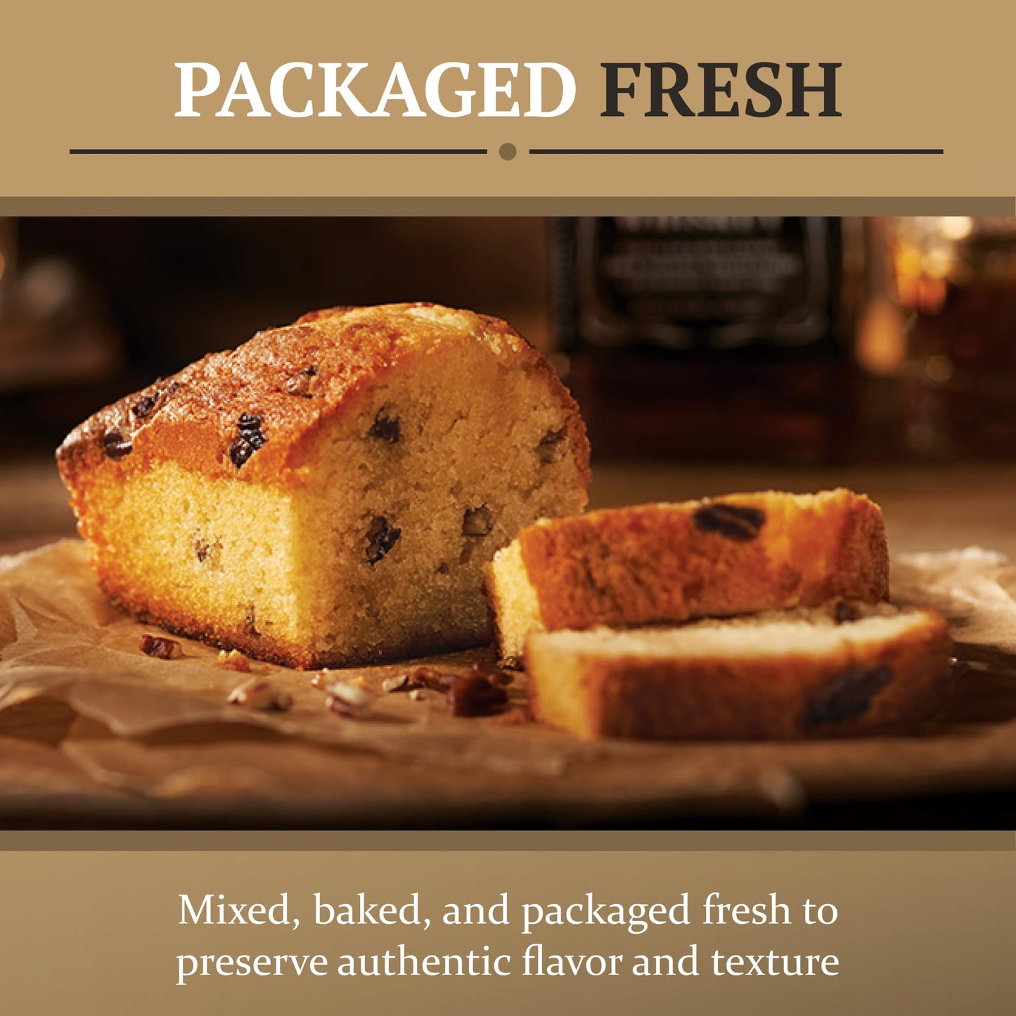 The Great Spirits Baking Co. spirit-inspired flavor Pecan Cake, Authentic Dessert, 10 oz, Kosher Dairy