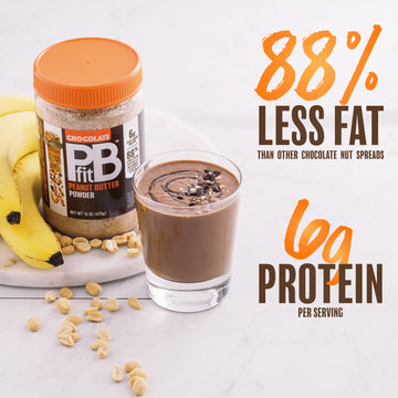 PB Fit Chocolate Peanut Butter Powder, 15 Oz (Pack of 6)