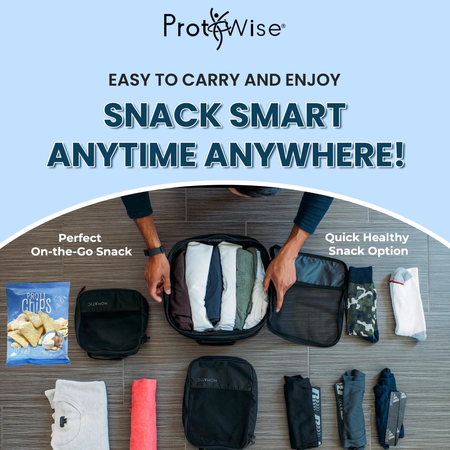 Protiwise Ranch Protein Chips | High Protein 15G, High Fiber | Gluten-Free, Low Calorie, Low Carb Snack | Guilt-Free Healthy Snacks | 7/Bags
