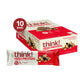 think! Protein Bars, High Protein Snacks, Gluten Free, Kosher Friendly, Chunky Peanut Butter, Nutrition Bars, 2.1 Oz per Bar, 10