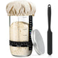 Sourdough Bread Baking Supplies 24 oz Sourdough Starter Jar Glass  Sourdough Starter Kit with Date Marked Feeding Band  Thermometer  Silicone Scr  Sewn Cloth Cover & Aluminum Lid  Sourdough Jar
