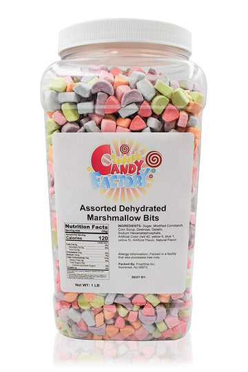 Sarah'S Candy Factory Assorted Dehydrated Marshmallow Bits In Jar, 1Lb Pack 1
