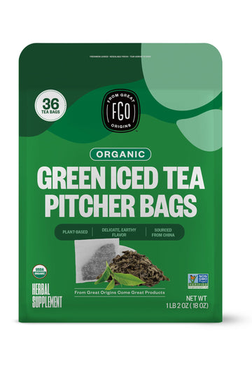 FGO Organic Matcha Green Tea Powder, Japanese Culinary Grade for Cooking, Baking, and Smoothies, 4 Ounce Resealable Bag, Packagi