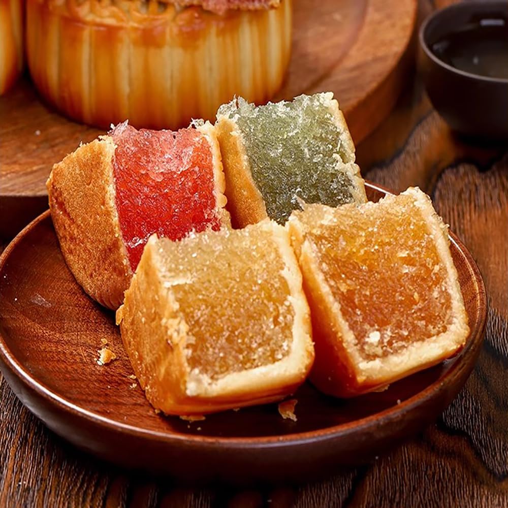 1.76lb Reunion Moon Cakes Gift Box Mooncakes Chinese Element Mooncake Chinese Snacks Chinese Food Moon Pies