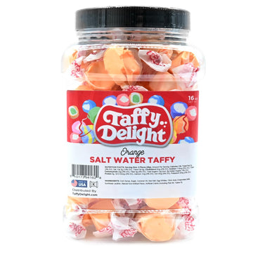 Taffy Delight Salt Water Taffy (16oz, Orange)