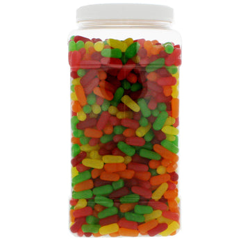 Mike & Ike Chewy Fruit Candy 7Lb - Original Soft Chewy Fruit Candy In 128 Fl Oz Gift Ready Reusable Square Jar