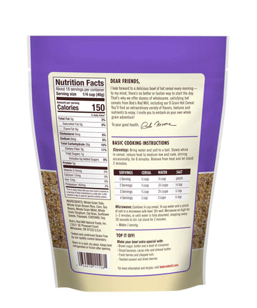 Bobs Red Mill Cereal 8 Grain Gluten Free, 27 Oz