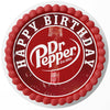 Dr. Pepper Soda Drink Edible Cake Topper Sheet Image Print Round