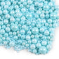 Blue Sprinkles For Cake Decorating 3.5 Ounces, Edible Sugar Pearls Mixing Sizes For Cupcake Topper, Cookies, Ice Cream Toppings