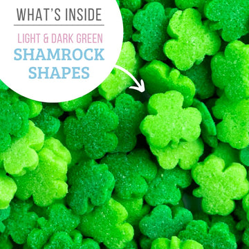 Sweets Indeed, Shamrock Sprinkles, Bulk, 10 Ounce, St. Patricks Day, Clover, Edible Sprinkle Mix, Perfect For Cake Decorations,