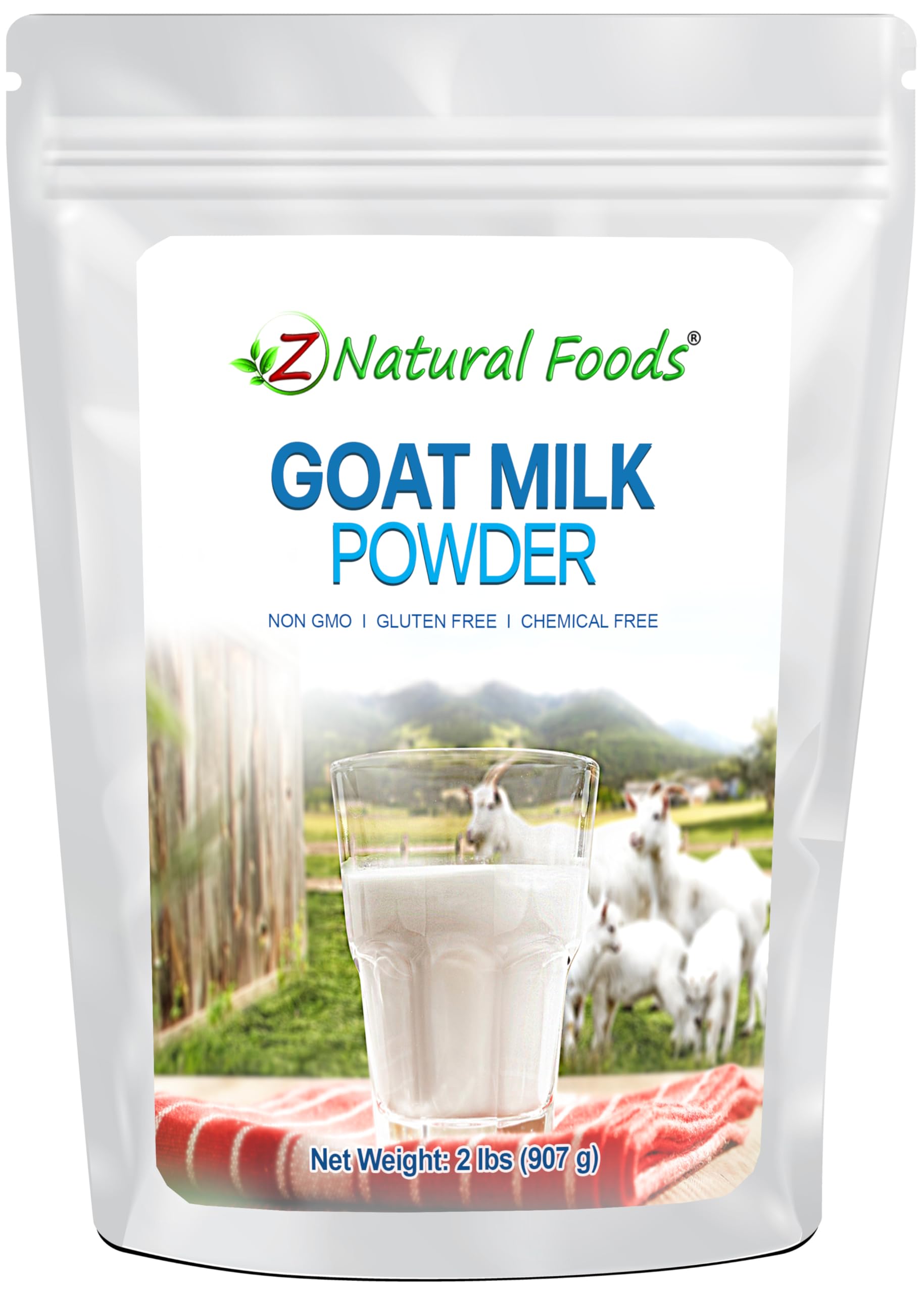 Z Natural Foods Goat Milk Powder - Full Cream, Nutrient-Rich, 32 oz, White
