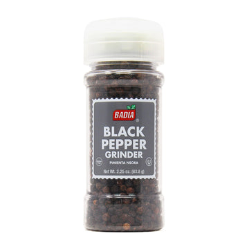 Badia Black Pepper Grinder, 2.25 oz - Freshly Ground Flavor
