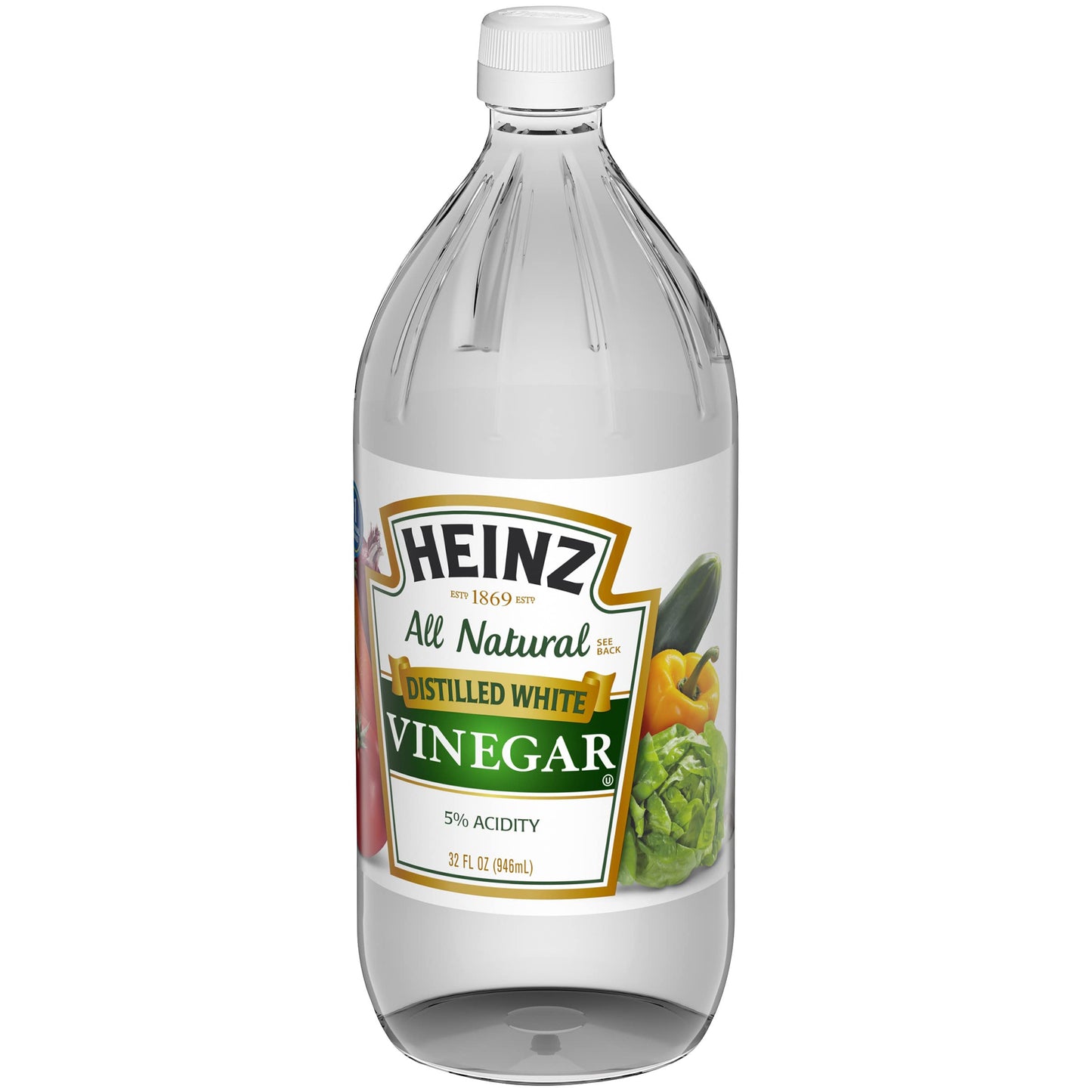 Heinz All Natural Distilled White Vinegar 5% Acidity, 32 Fl Oz Bottle