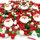 Christmas Cake Topper Sprinkles Decoration Candy Santa Claus Cupcake Dessert Cookie Sprinkle