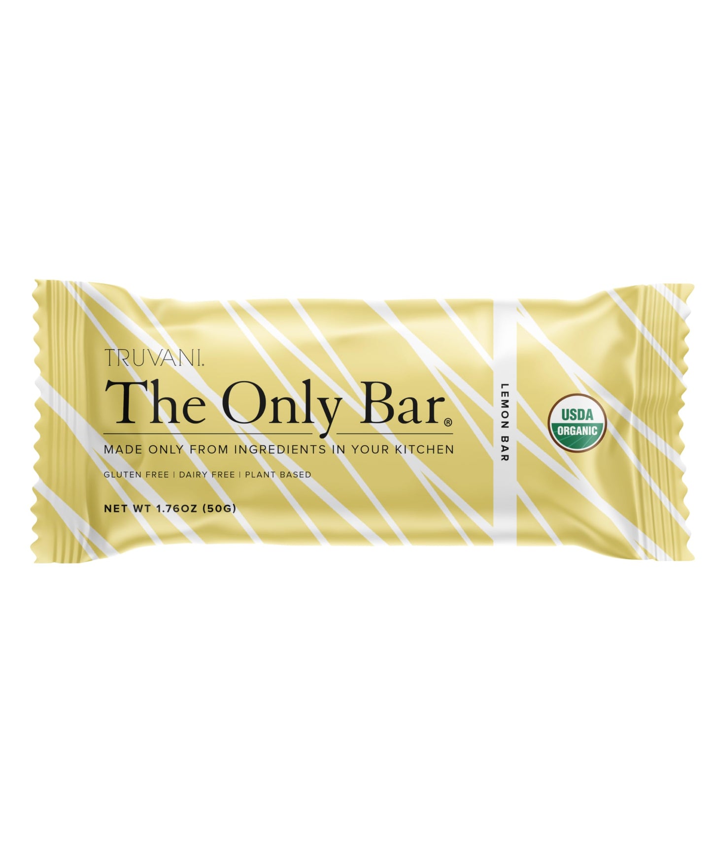 Truvani Plant Based Snack Bars | Peanut Butter Chocolate Chip 12 Pack | 8G Protein | Usda Organic And Vegan | The Only Bar | Dairy, Soy, And Gluten Free | Individually Wrapped
