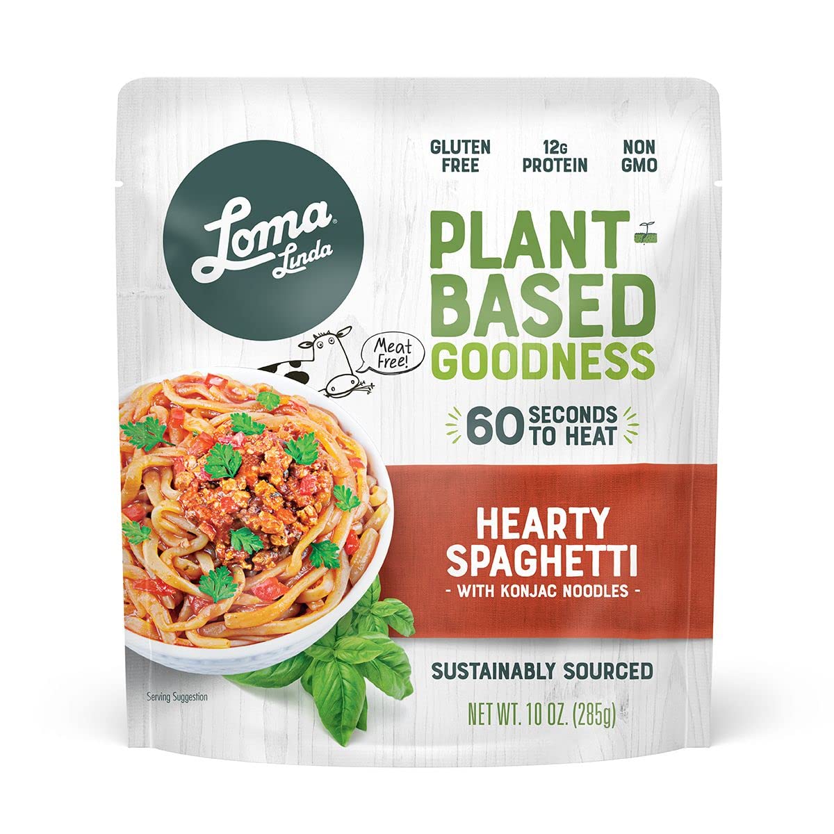 Loma Linda - Plant-Based Complete Meal Solution Packets (Hearty Spaghetti (10 Oz.), 3 Pack)