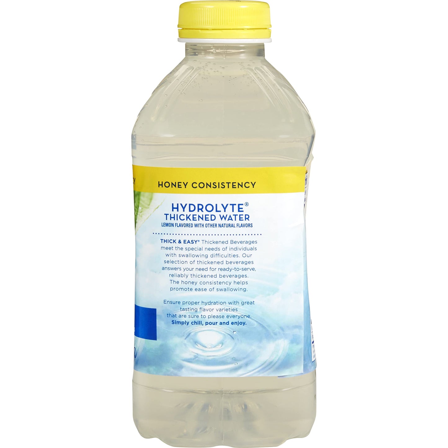 Water, Lemon Thickened Honey Consistency Plastic Jug Hydrolyte Shelf Stable (Pack Of 6)