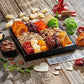 Mothers Day Dried Fruit & Nuts Basket Platter, Gourmet Food Bouquet Care Package, Healthy Kosher Snack Box - Her (12 Variety) (1